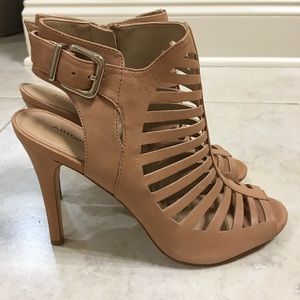 Antonio Melani caged open toe heels